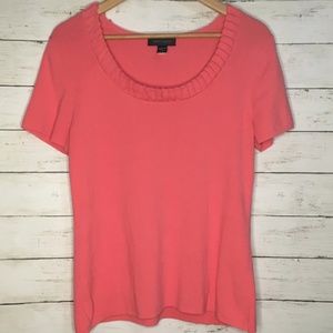 Pretty Cable and Gauge knit t-shirt size L